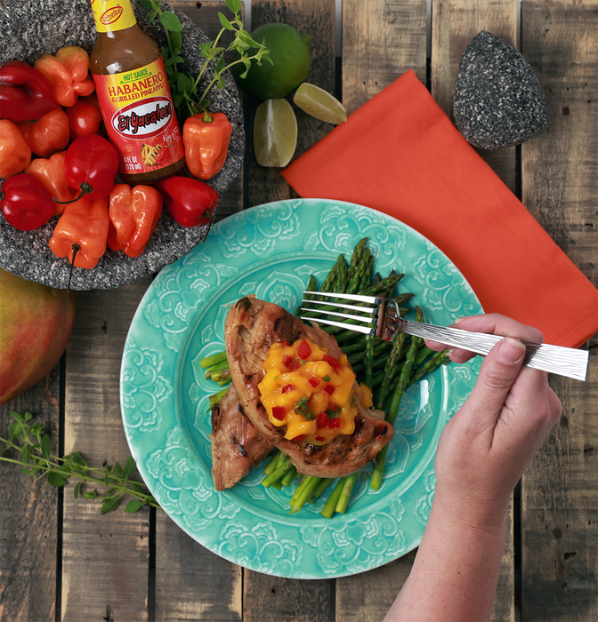 Spice Up Your Grill with Pineapple Habanero Grilled Chicken and Chunky Mango Pineapple Habanero Salsa!
