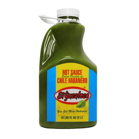 El Yucateco Habanero Hot Sauce - 68 oz / Half Gallon - CASE OF 2
