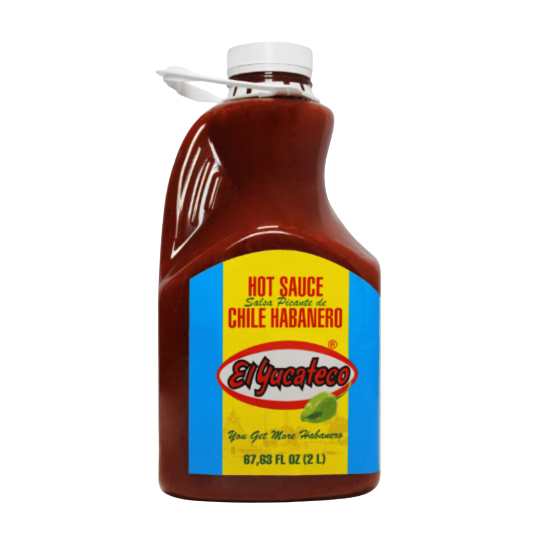 El Yucateco Habanero Hot Sauce - 68 oz / Half Gallon - CASE OF 2