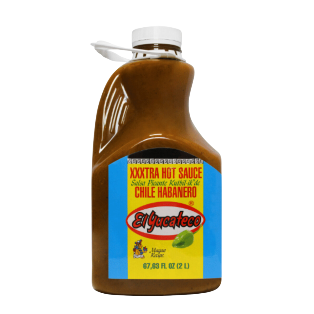 El Yucateco Habanero Hot Sauce - 68 oz / Half Gallon - CASE OF 2