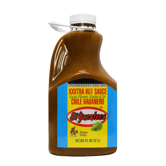 El Yucateco Habanero Hot Sauce - 68 oz / Half Gallon - CASE OF 2