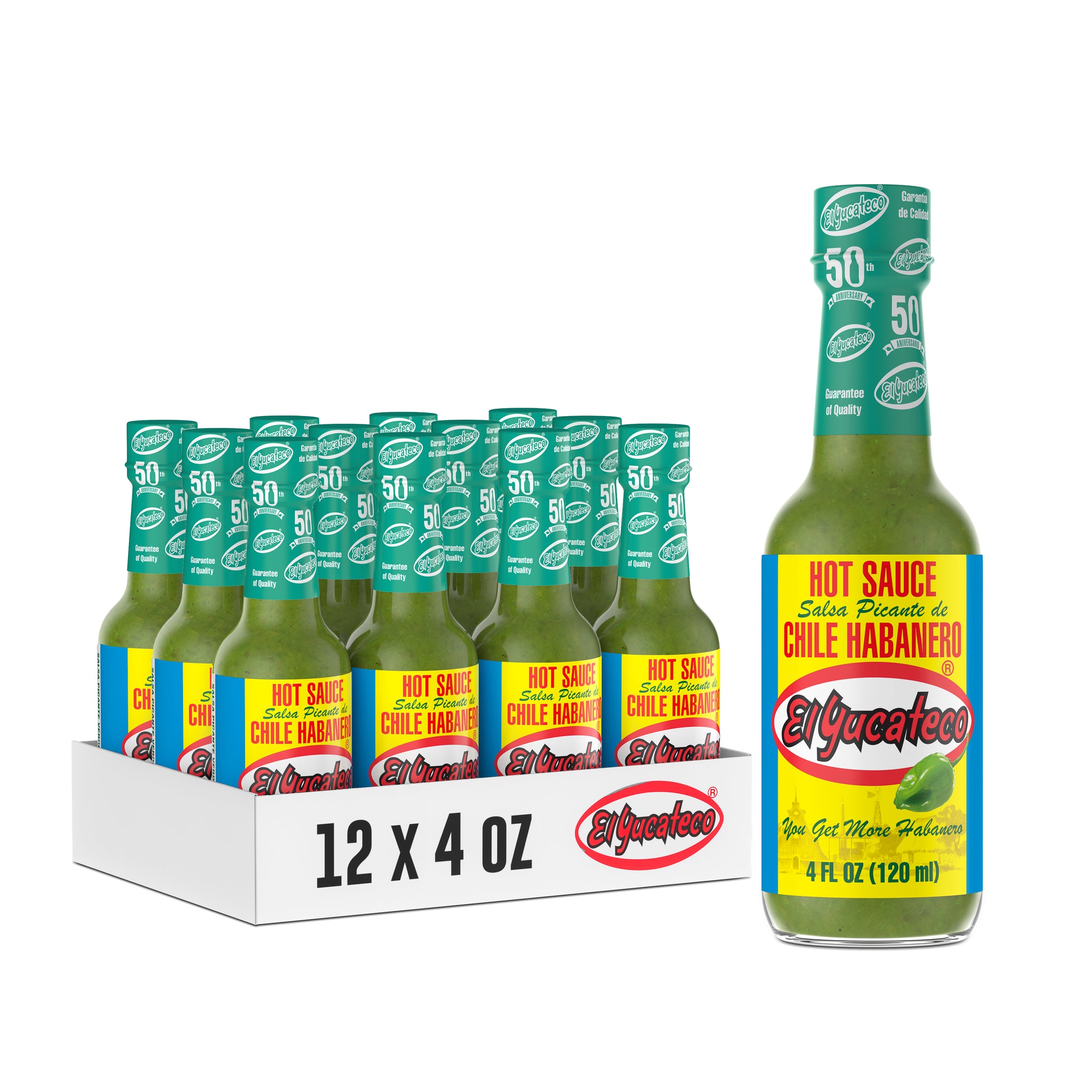 El Yucateco Hot Sauce 12 Pack Case Single Flavor — The El Yucateco